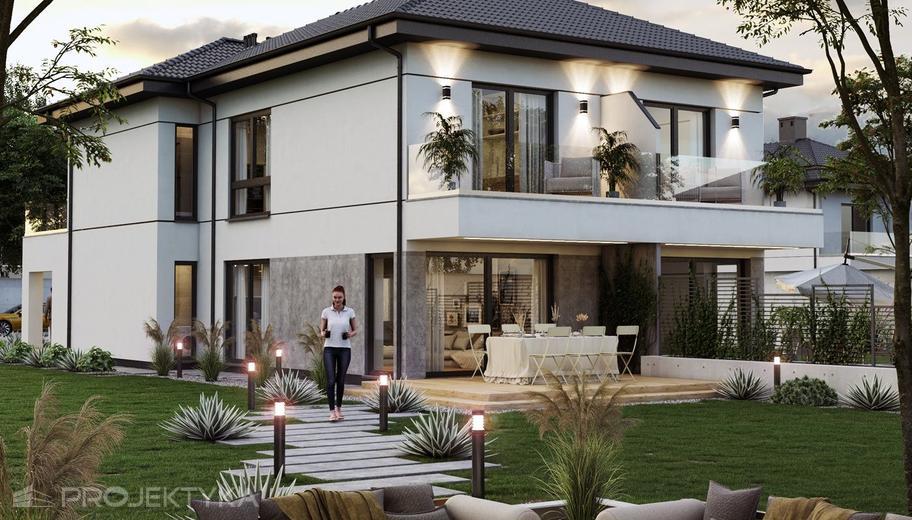 Projekt domu Ka284 (dwulokalowy / bliźniak)