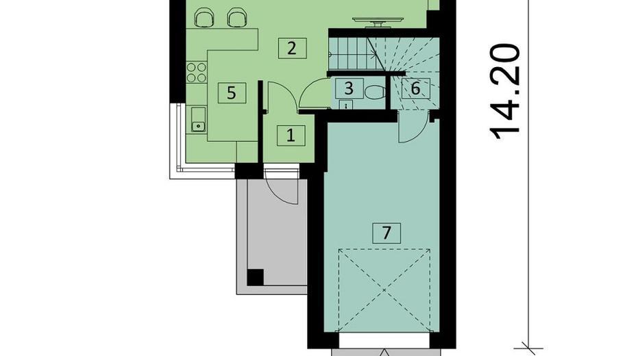 Projekt domu Ka28 S (segment)