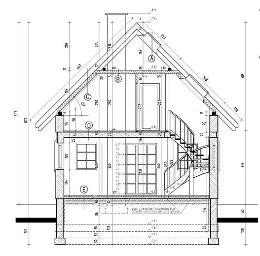 Projekt domu L-242 mur