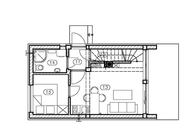 Projekt domu L-302 M plus 