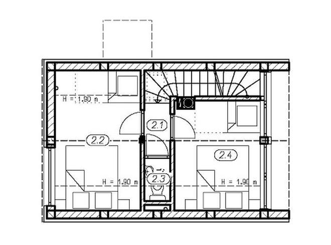 Projekt domu L-302 mur