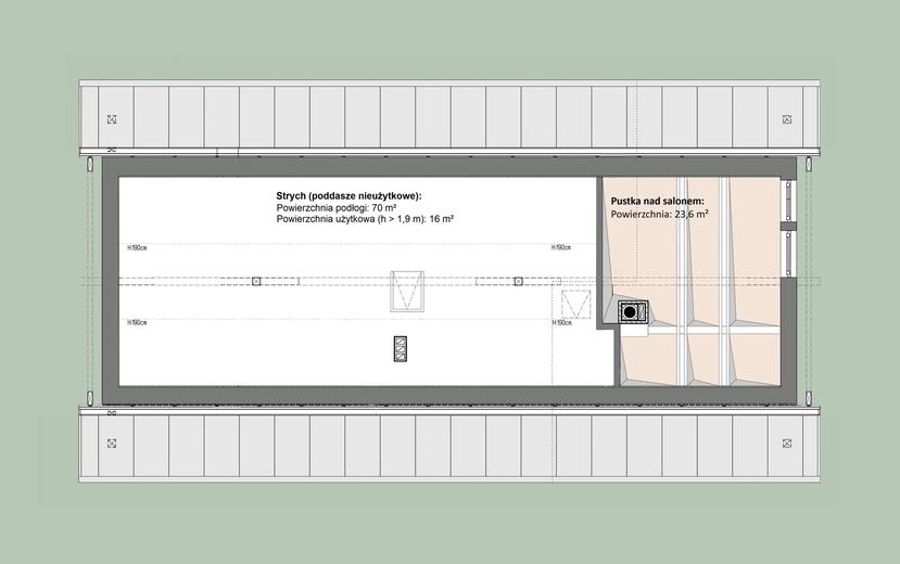 Projekt domu L-326 mur