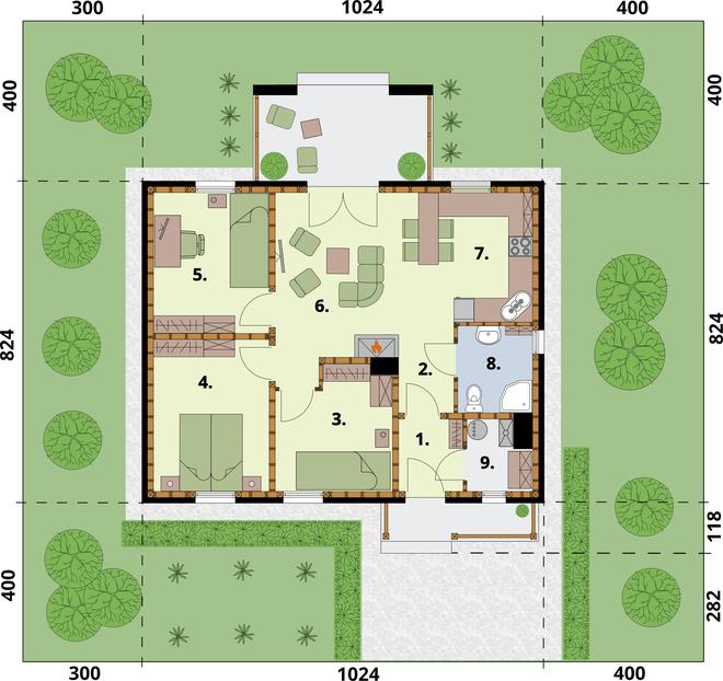 La Palma 2 C szkielet drewniany