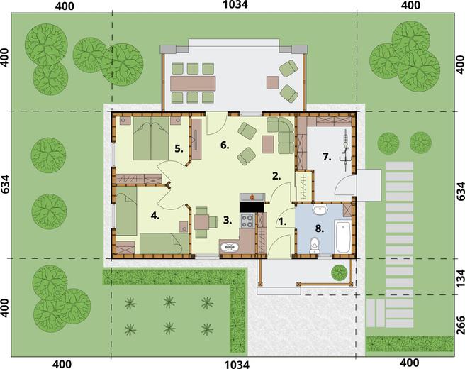 La Palma C szkielet drewniany