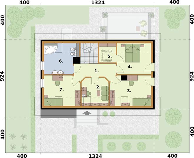 Lamia 2 szkielet drewniany