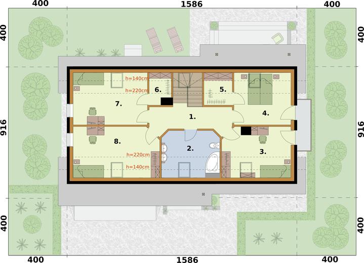 Lamia 3 szkielet drewniany