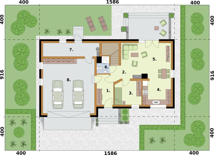 Lamia 3 szkielet drewniany