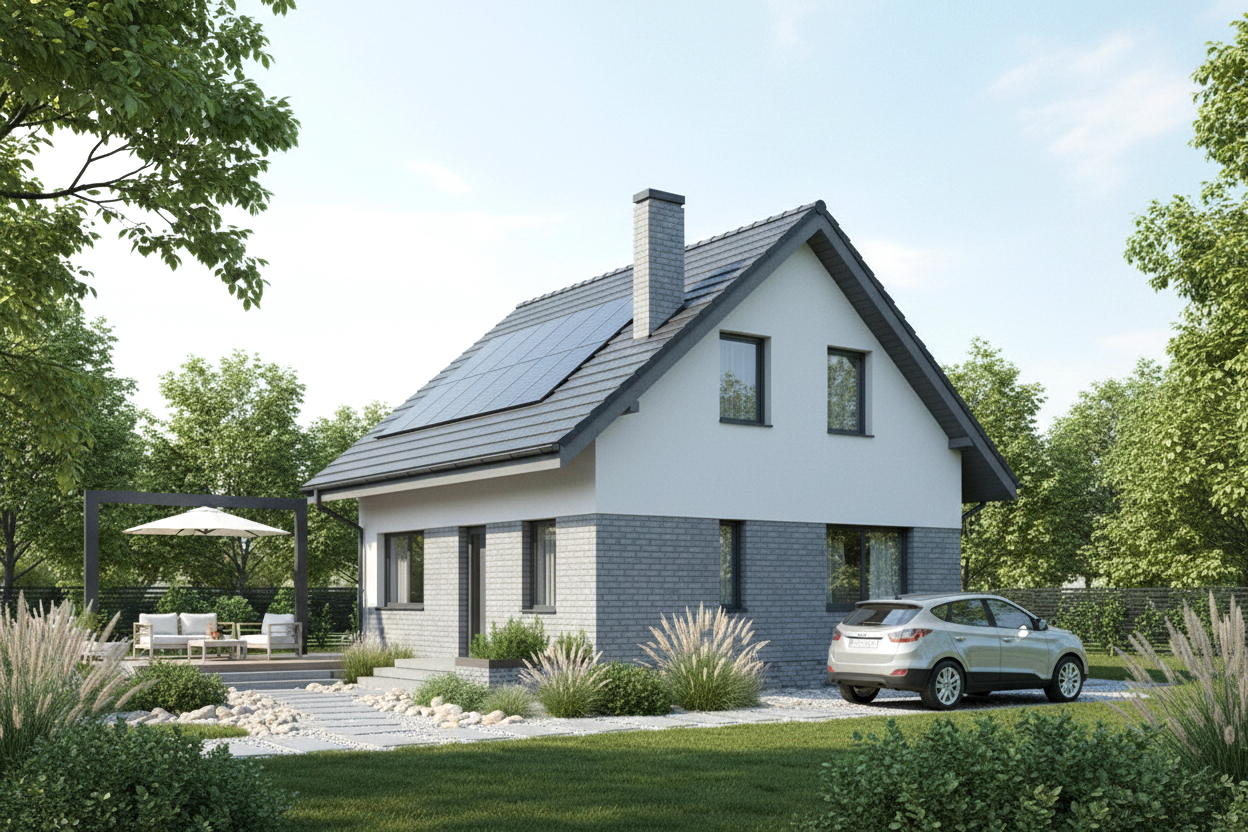 Projekt domu Murator W sam raz - wariant I (etap I)