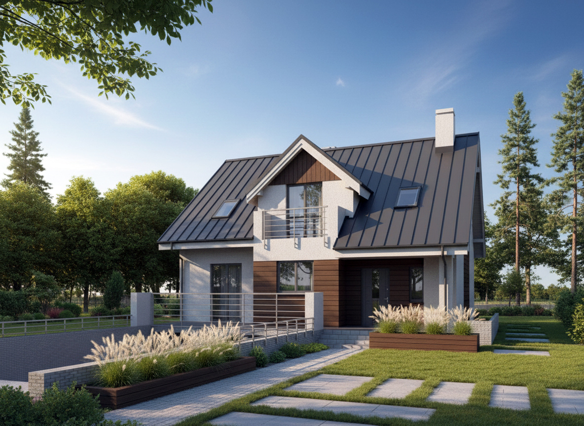 Projekt domu Murator Wschód słońca - wariant III (podpiwniczony)