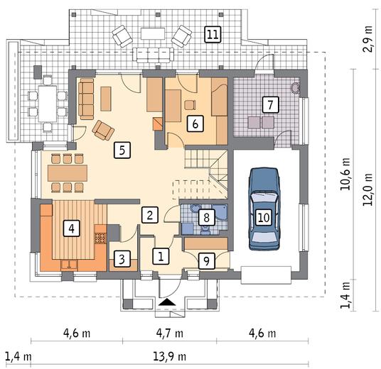 Ogród o zmierzchu - wariant I