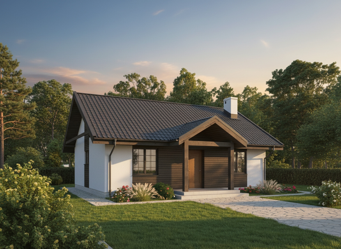 Projekt domu Murator Lilie i piwonie - wariant V