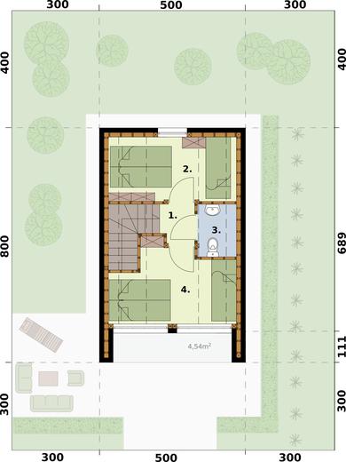 Moca 2 C szkielet drewniany