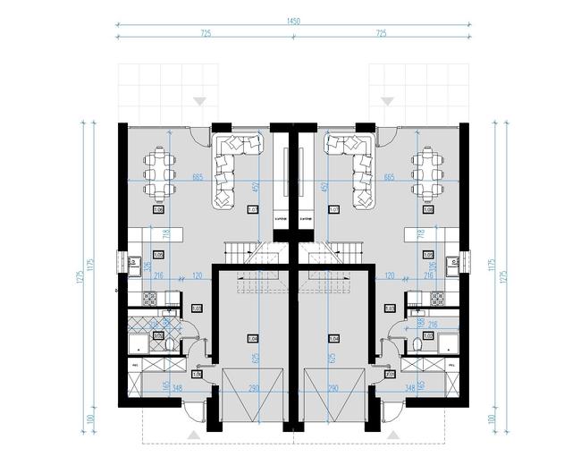 Projekt domu AI01 (bliźniak)