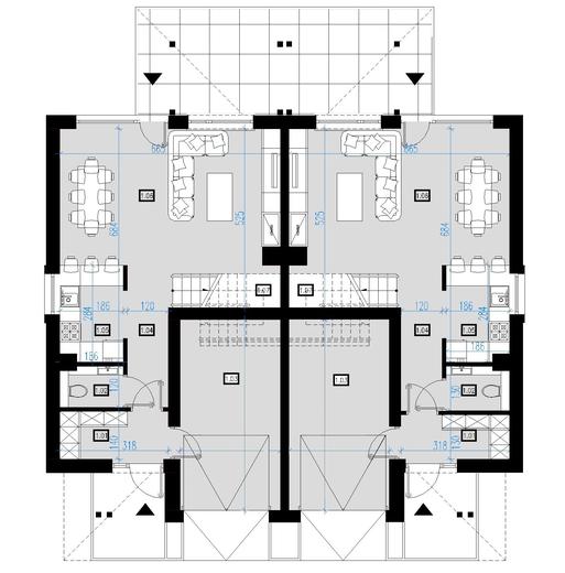 Projekt domu AI04 (bliźniak)