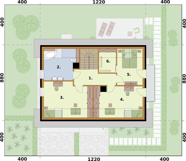 Rio 2 szkielet drewniany