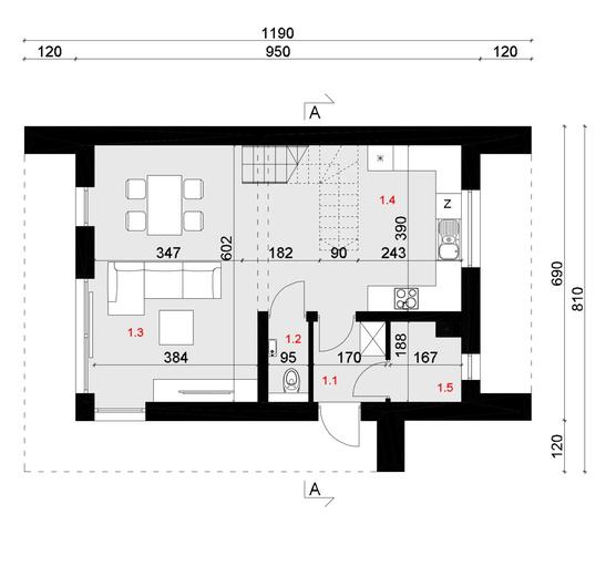 Projekt domu SP072/1 energo