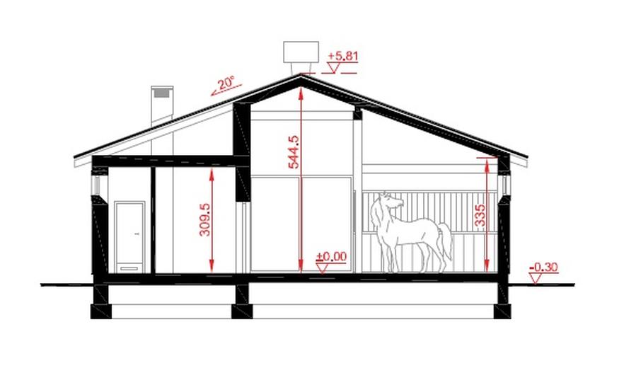 Stajnia dla 4 koni S02