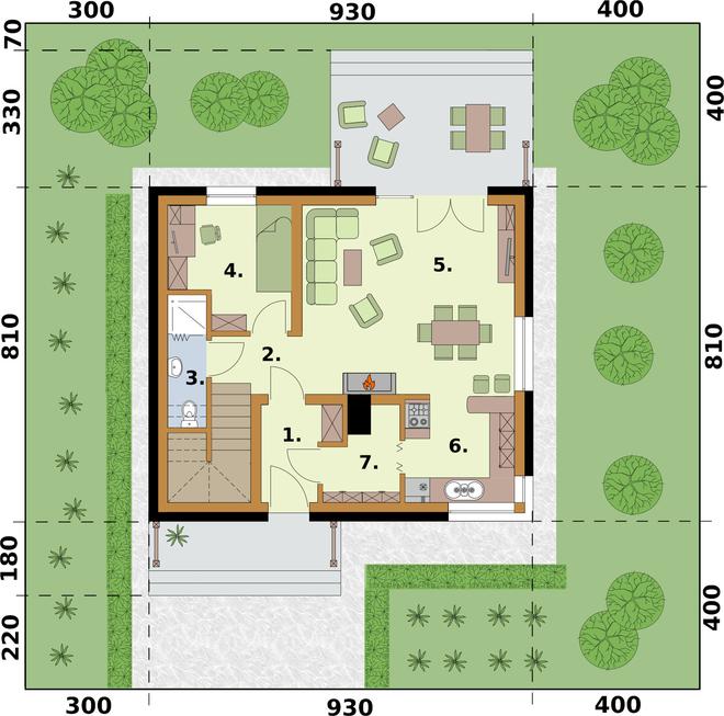 Sevilla 3 szkielet drewniany