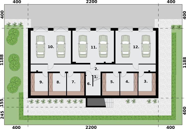 Budynek mieszkalny, wielorodzinny SAN PEDRO 2 (z garażami)