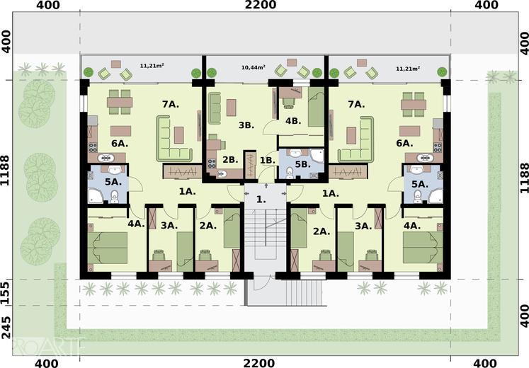 Budynek mieszkalny, wielorodzinny SAN PEDRO 2 (z garażami)