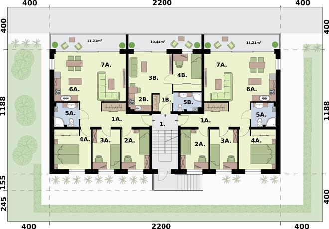 Budynek mieszkalny, wielorodzinny SAN PEDRO 2 (z garażami)
