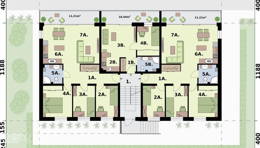 Budynek mieszkalny, wielorodzinny SAN PEDRO 2 (z garażami)