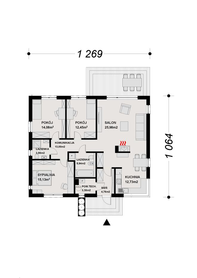 Projekt domu TK118