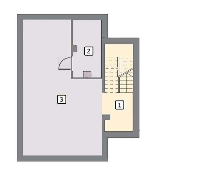 Budynek usługowy z częścią mieszkalną U15h (podpiwniczony)