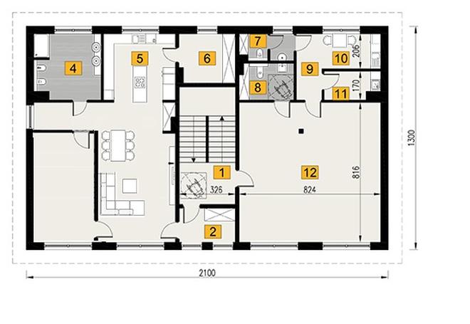 Budynek usługowy z częścią mieszkalną U35