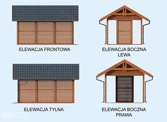 Wiata garażowa W2