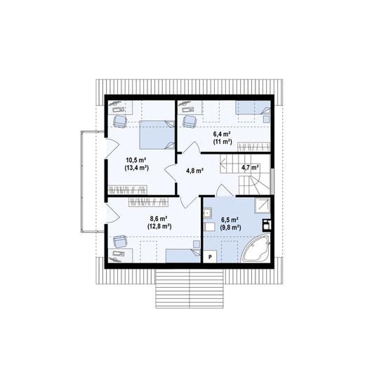 Projekt domu Z4 D bl