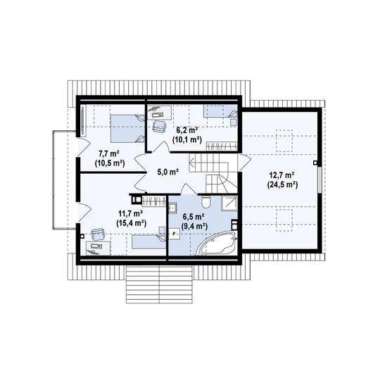 Projekt domu Z4 D bl GP