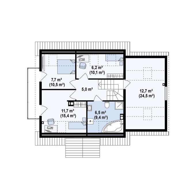 Projekt domu Z4 D bl GP