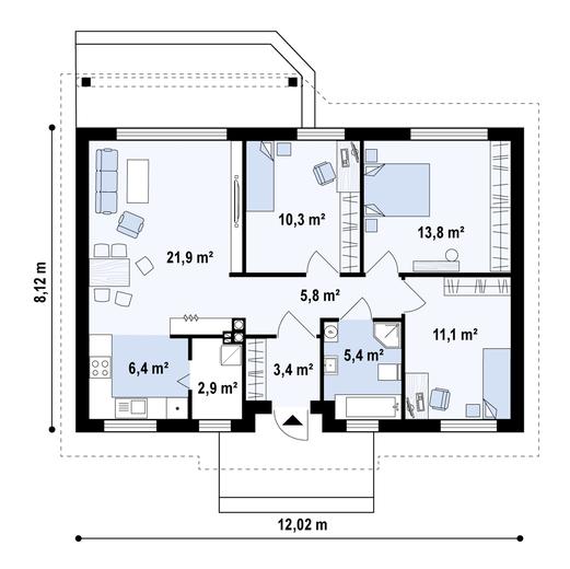 Projekt domu Z7 D 35