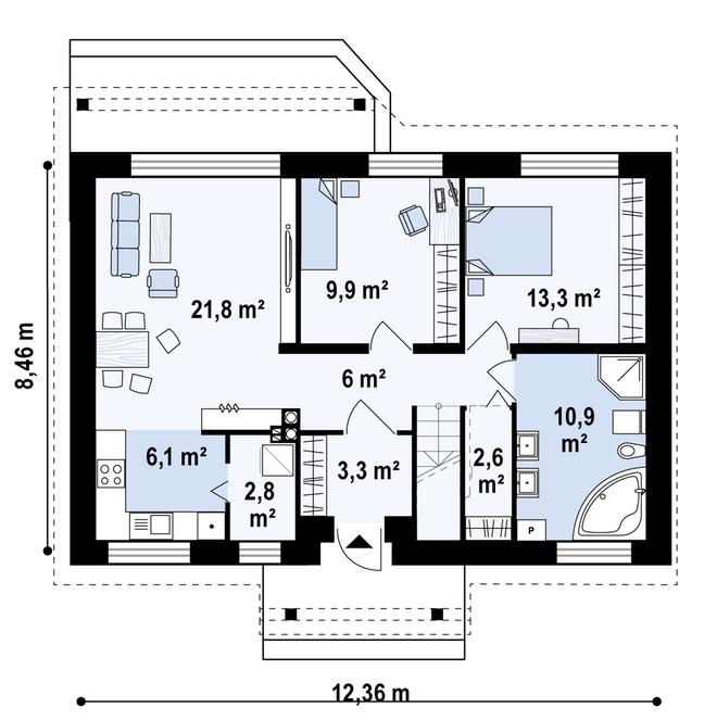 Projekt domu Z7 P 35