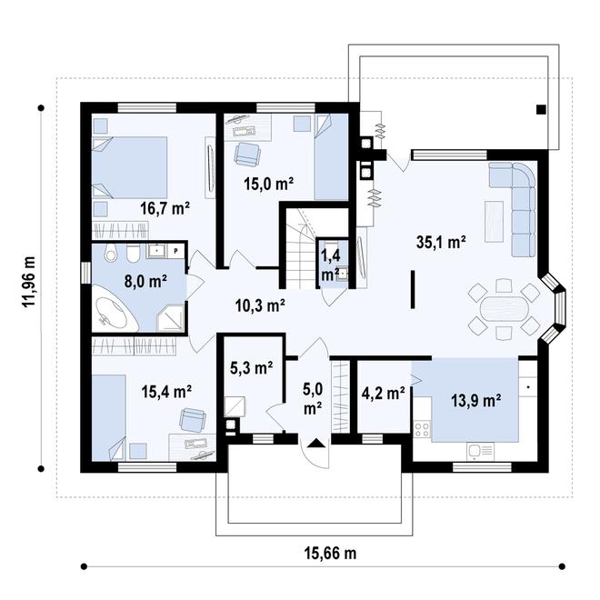 Projekt domu Z10 STU