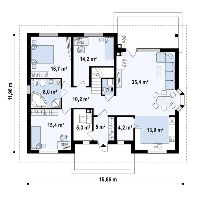 Projekt domu Z10 stu 30