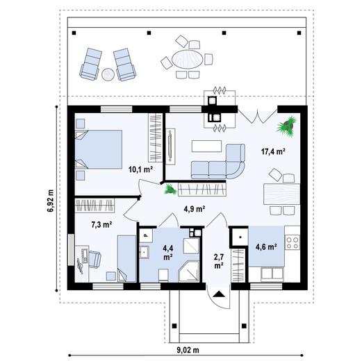 Projekt domu Z11 D tz