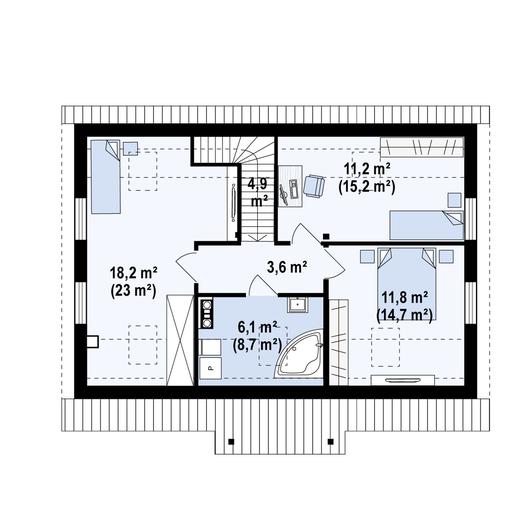 Projekt domu Z12 D P h+