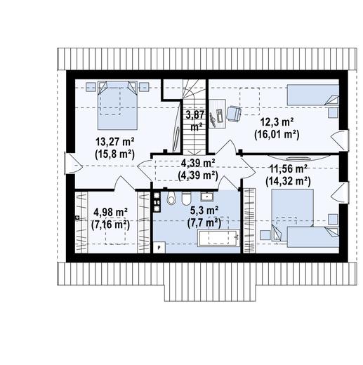 Projekt domu Z12 P h+