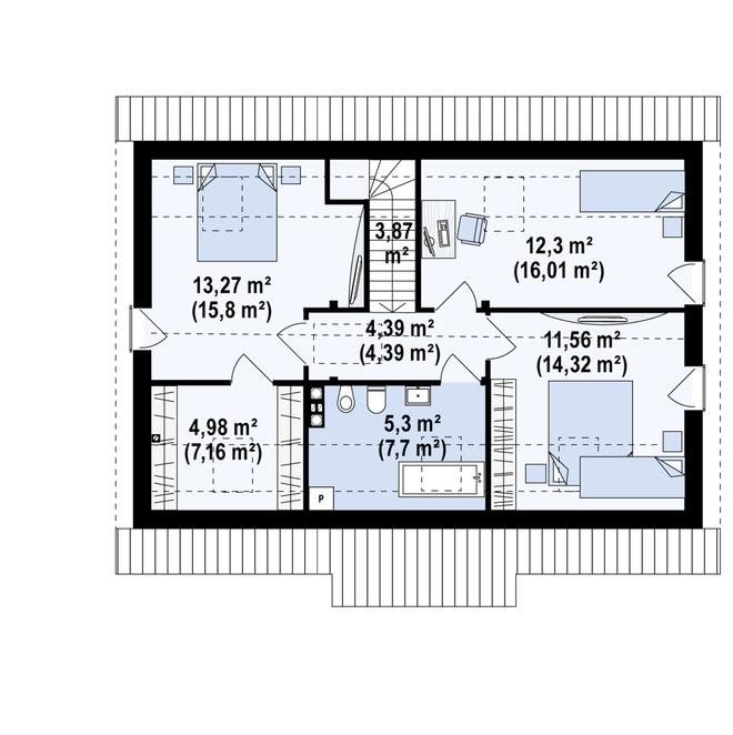 Projekt domu Z12 P h+