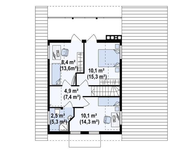 Projekt domu Z30 D WP ptw