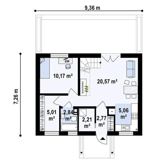 Projekt domu Z32 2k B
