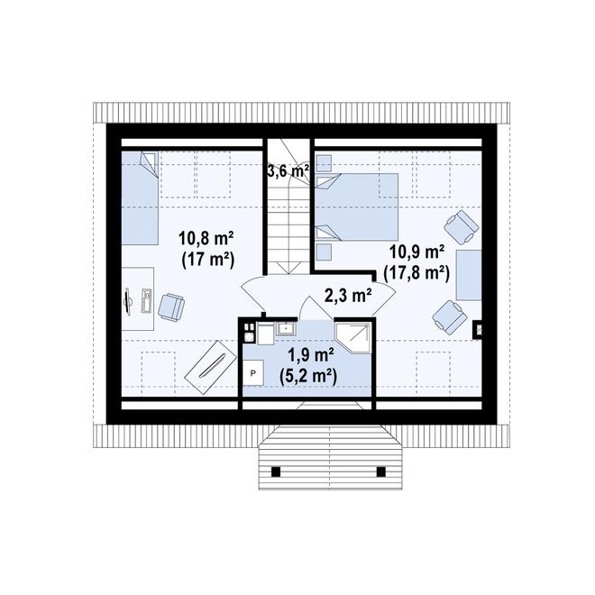 Projekt domu Z32 D v2