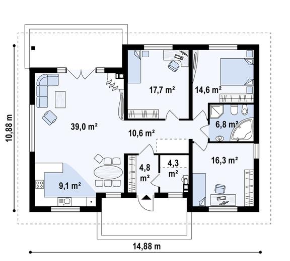 Projekt domu Z35 A bG