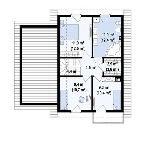 Projekt domu Z38 D GL