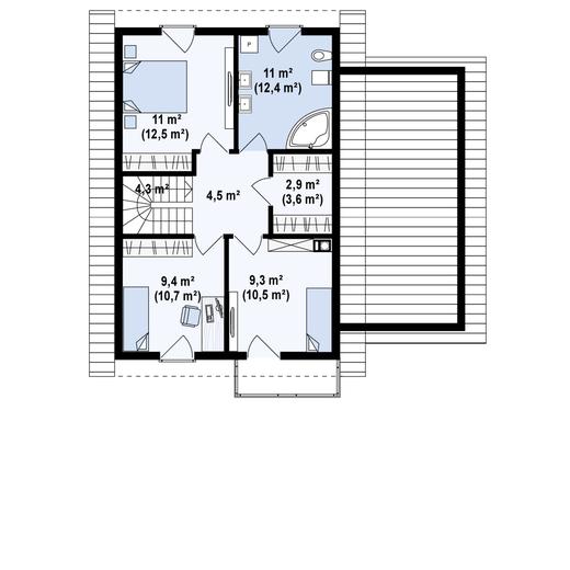 Projekt domu Z38 D GP