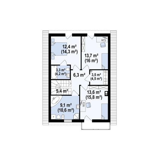 Projekt domu Z38 plus