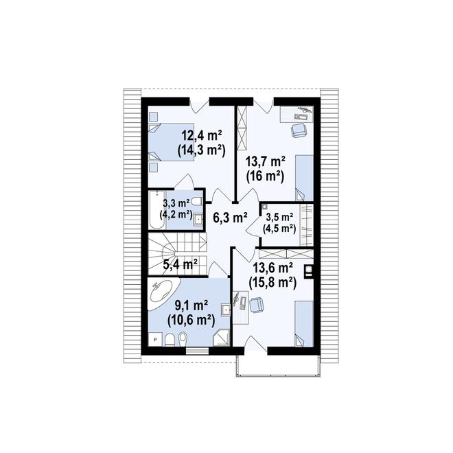 Projekt domu Z38 plus