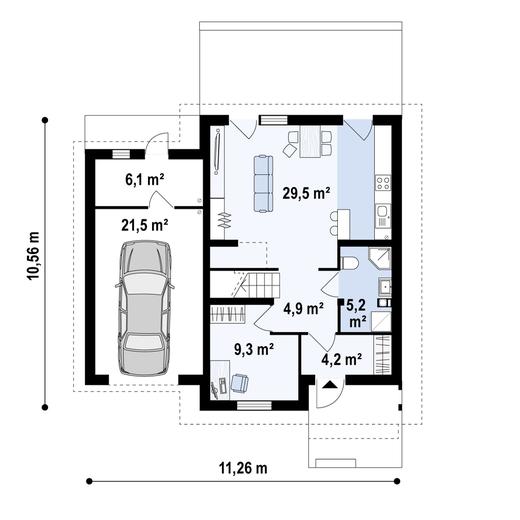 Projekt domu Z38 stu GL